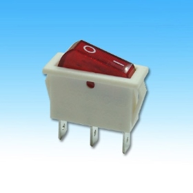 5082A-W-R 3P帶燈斜面(UL) AC110/220V 白殼紅蓋
