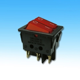 5134-R 6P連體帶燈開關 AC110V
