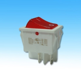 5191A-W-R 法國進口開關4P帶燈AC110V 白殼紅蓋