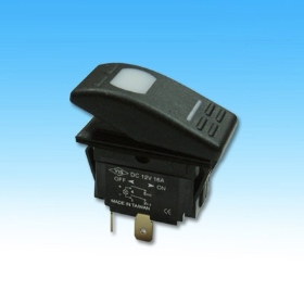 5222A 4P船型開關帶燈12V ON-OFF