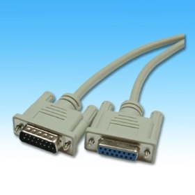 9019B 兩排15P電腦線6尺 15P公-15P母