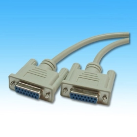 9019C 兩排15P電腦線6尺 15P母-15P母