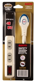 CPW-241A 二孔4插座單切延長線