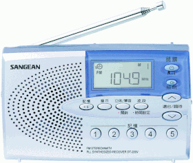 DT-220V 三波段 聽電視數位式收音機