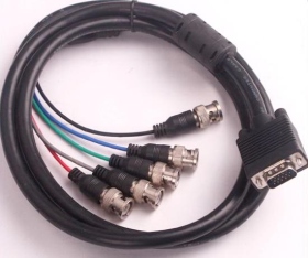 CB-62 VGA 3排15公轉5個BNC 影像連接線