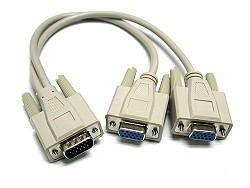 CB-81 VGA螢幕共用線3排15PIN 1分2
