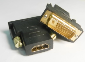 GC-76 HDMI(19)母DVI(241)公轉接頭