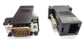 GC-87 高畫質 RJ45母轉-VGA公 網路轉接頭