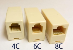NC-13 電話轉接頭8C雙母