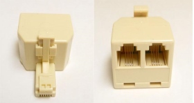 NC-5 電話轉接頭4C1公2母