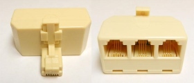 NC-5a 電話轉接頭4C1公3母