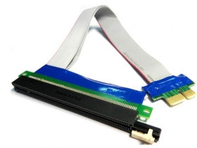 PCI-10 PCI-E1X轉16X延長線 20公分