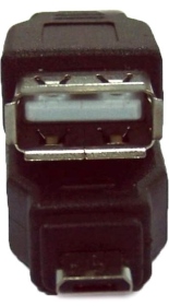 UB-237 Micro USB B公對A母轉接頭