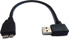 UB-335 USB 3.0 A公90°對Micro B公30公分