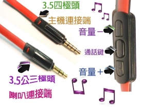 VD-147 3.5公公 APPLE音控線1米