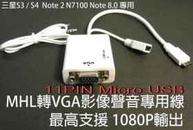 VD-177 S4-MHL轉VGA影像聲音轉換線