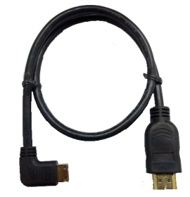 @SCB-54 HDMI公MINI HDMI90度公 45CM