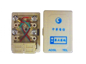 LS-911AD-1 2芯2孔電話盒(有印)