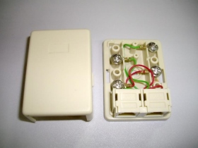 LS-911AD 2芯2孔電話盒(分離)