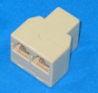 LS-951A 8P8C三母孔分歧頭(1母對2母)