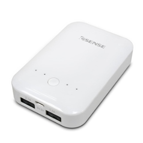 37-EAT900-WH Esense 5彩繽紛 2USB 9000mAh行動電源(白)