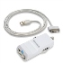 01-EIC390-WH Esense 車用 USB 快速充電組/iPhone C390(白)