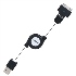 04-EIM007-WH Esense Apple30 pin/Micro USB 雙用伸縮傳輸線