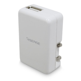 01-EUC811-WH Esense 1000mA Mini 折疊 USB 充電器(白)