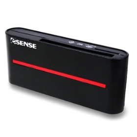 17-FCS957-BK Esense 2S7 USB 3.0 雙SD+雙MicroSD/CF/MS 讀卡機