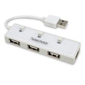 01-GPH366-WH Esense 迷你U4 4-PORT USB 2.0 集線器
