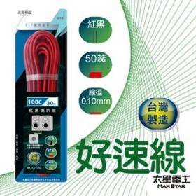 ACC100 100C透明喇叭線 0.12mm X 67C 30尺