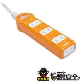 OC41215 彩色一開四插延長線 2P 15A 15尺