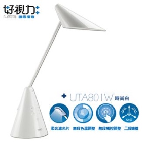 UTA801W 好視力 LED愛現護檯燈8W 時尚白