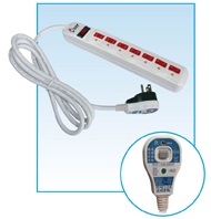 ASK-317 1開7插電腦延長線漏電保護插頭 6尺