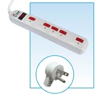 PSK-3015C 1開5插電腦延長線 6尺