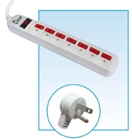 PSK-3017B 1開7插電腦延長線 9尺